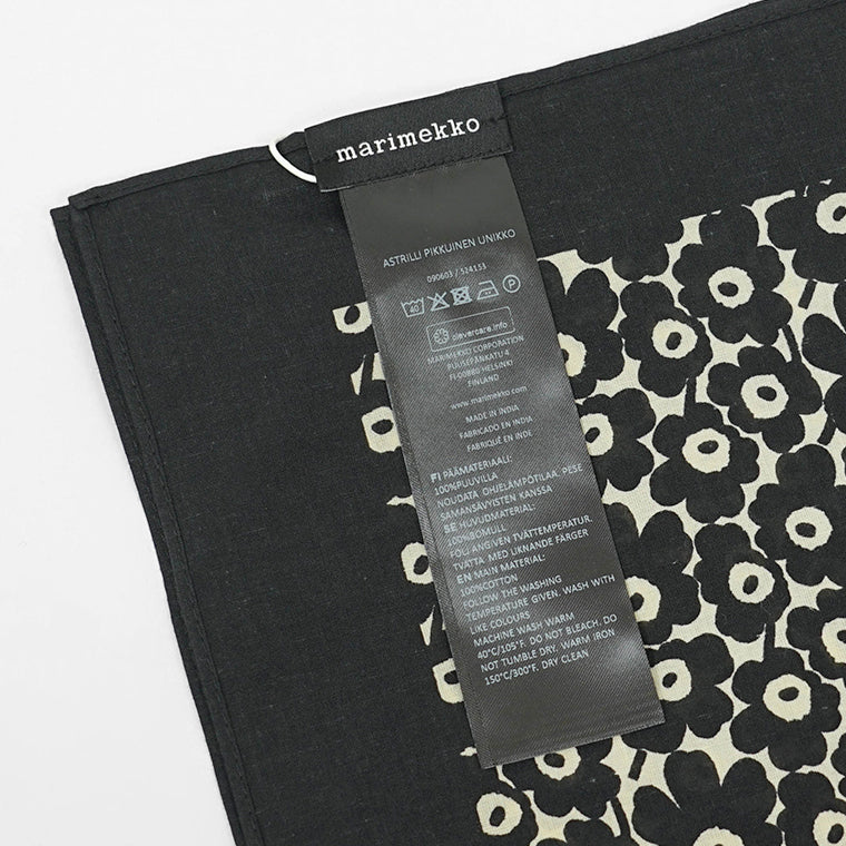 marimekko レディース スカーフ ASTRILLI PIKKUINEN UNIKKO 090603 BEIGE BLACK ベージュ ブラック 098