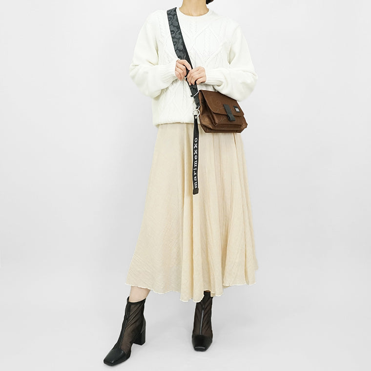 marimekko レディース メンズ ショルダーバッグ MINI MESSENGER PIIRTO UNIKKO 093945 ブラウン 890