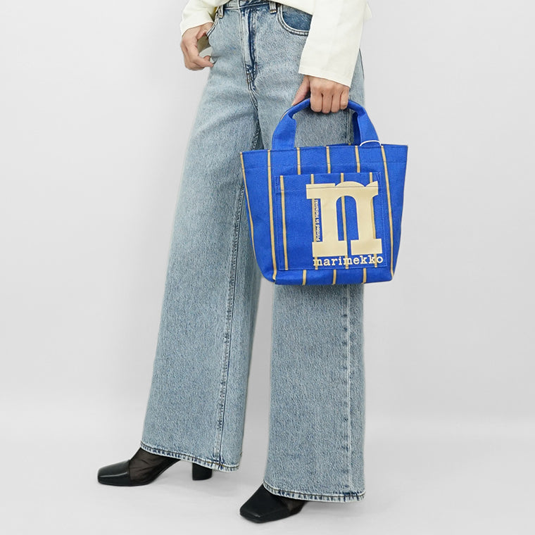 marimekko レディース メンズ トートバッグ MONO MINI TOTE PUHVELI 094015 ブルー 520