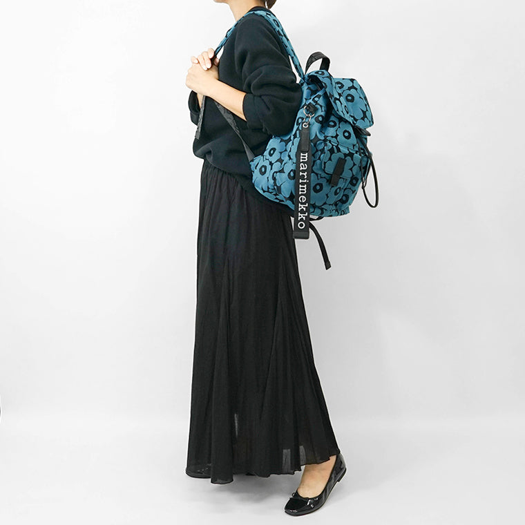 marimekko レディース バックパック EVERYTHING BACKPACK L UNIKKO 094603 BLUE BLACK ブルー ブラック 590