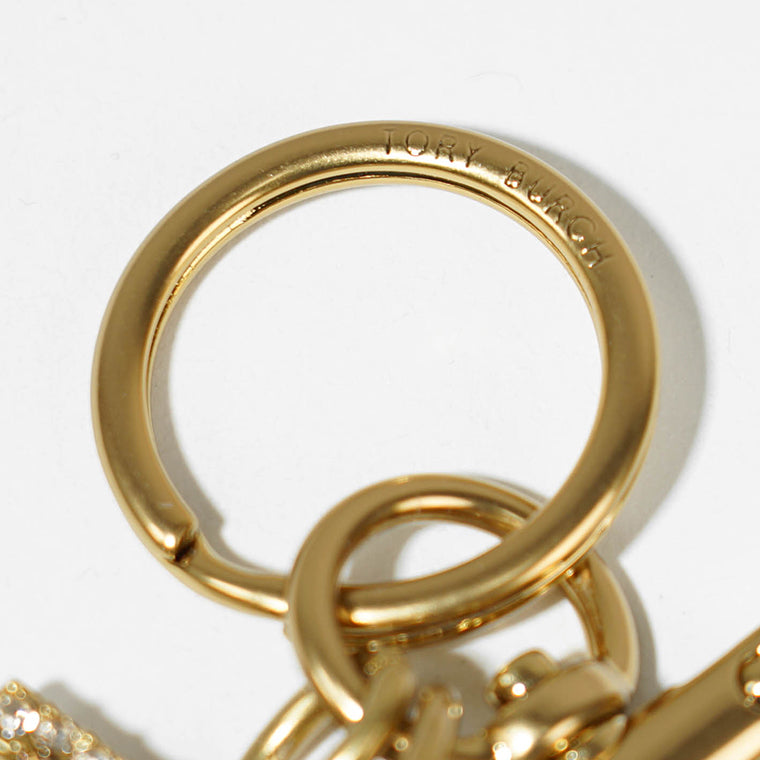 TORY BURCH レディース キーリング KIRA PAVE STAR LOGO KEY FOB 162213 ROLLED GOLD ゴールド 700