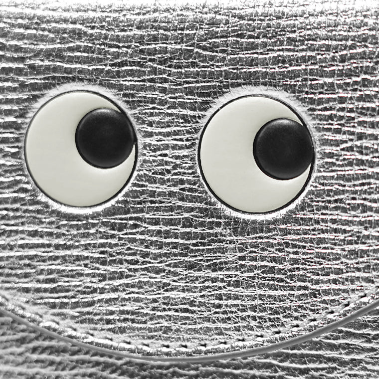 ANYA HINDMARCH レディース 3つ折り財布 MINI TRIFOLD EYES 195638 シルバー SILVER