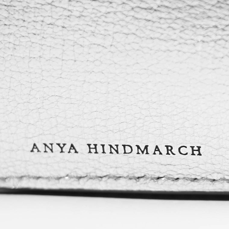 ANYA HINDMARCH レディース 3つ折り財布 MINI TRIFOLD EYES 195638 シルバー SILVER
