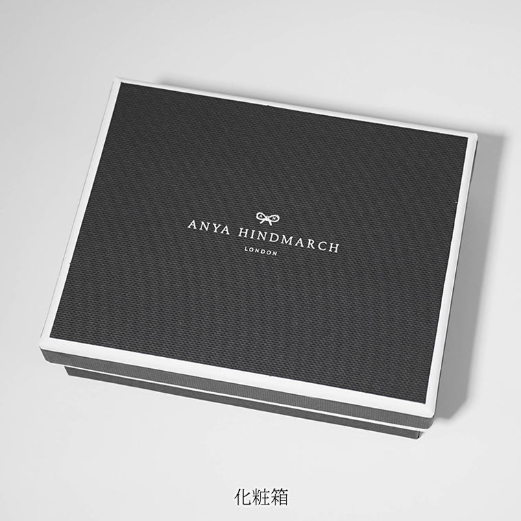 ANYA HINDMARCH レディース 3つ折り財布 MINI TRIFOLD EYES 195645 ブラック BLACK