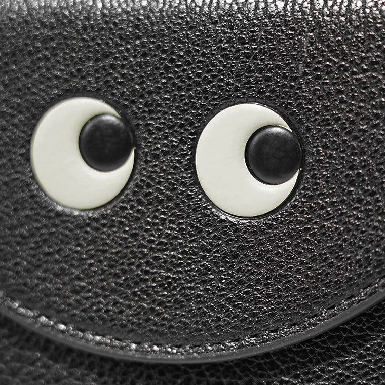 ANYA HINDMARCH レディース 3つ折り財布 MINI TRIFOLD EYES 195645 ブラック BLACK