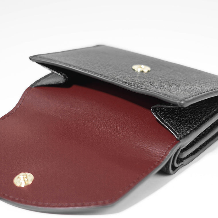 ANYA HINDMARCH レディース 3つ折り財布 MINI TRIFOLD EYES 195645 ブラック BLACK