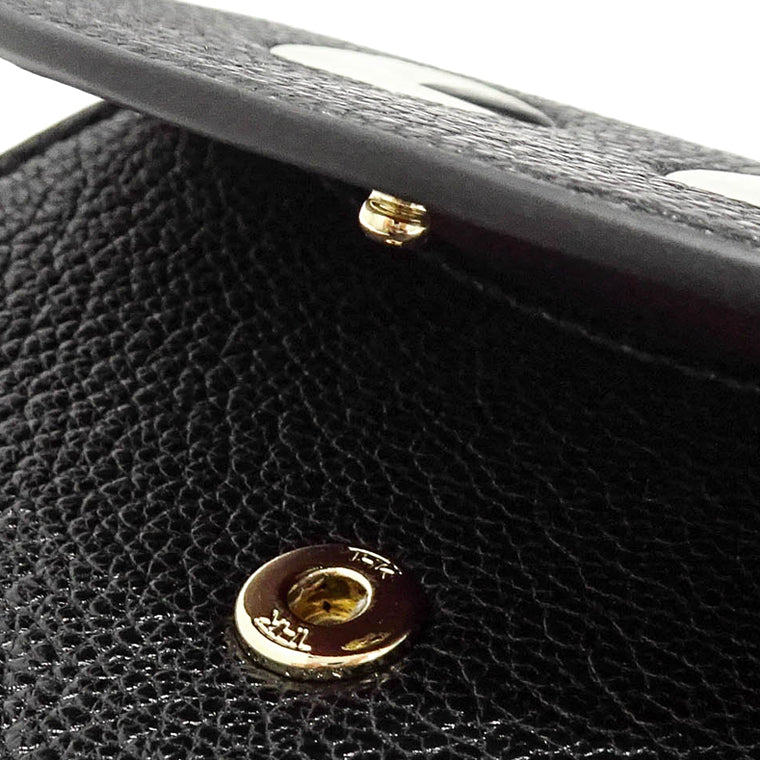 ANYA HINDMARCH レディース 3つ折り財布 MINI TRIFOLD EYES 195645 ブラック BLACK