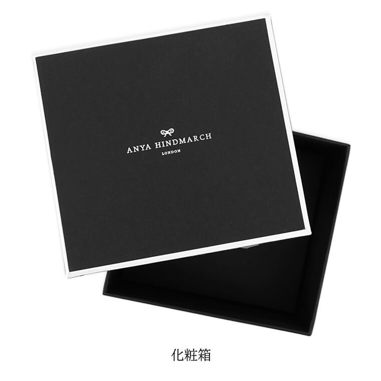 ANYA HINDMARCH レディース 2つ折り財布 SMALL DOUBLE ZIP WALLET PEEPING EYES 197762 グリーン INK GREEN