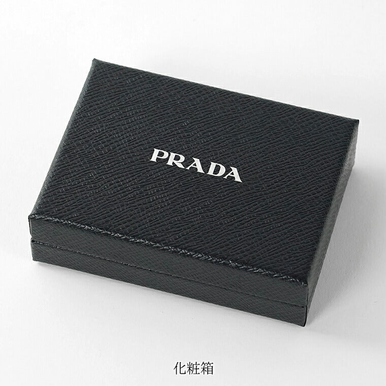 【SUMMER FINAL SALE】 PRADA レディース 2つ折り財布 SAFFIANO TRIANG 1MV204 QHH NERO ブラック F0002