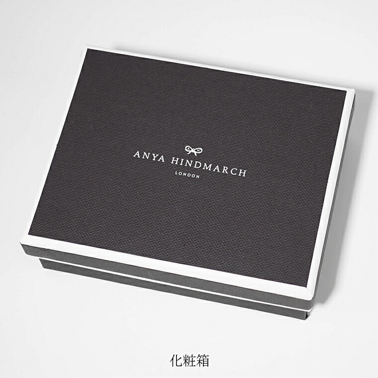 ANYA HINDMARCH レディース 3つ折り財布 MINI TRIFOLD ZIP PEEPING EYES 210423 メタリックグレー ANTHRACITE