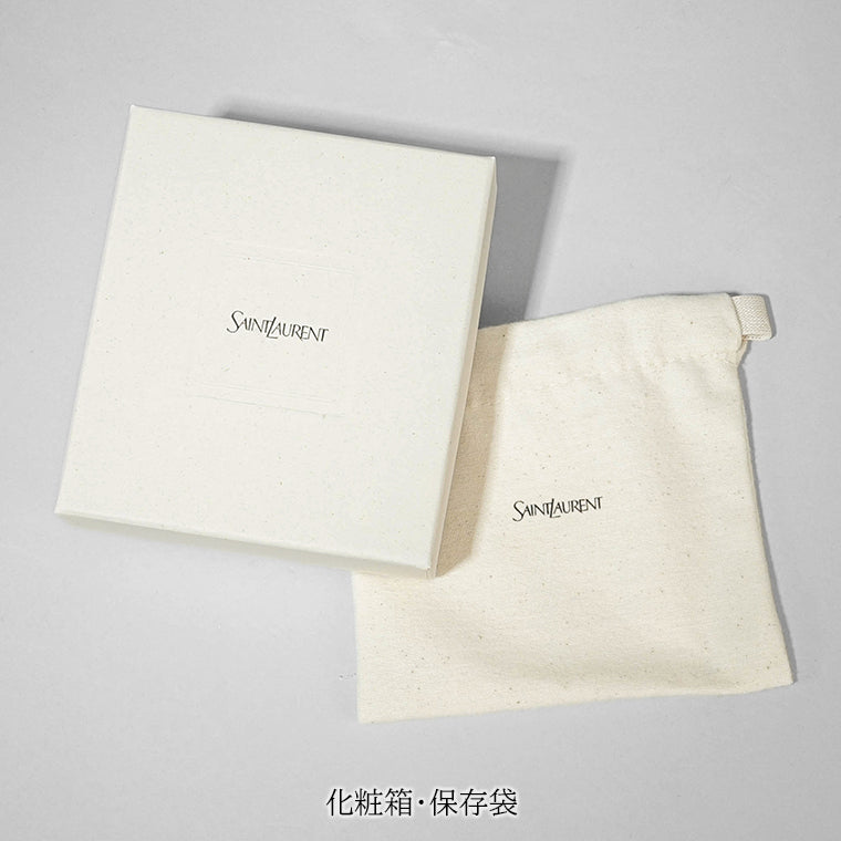 SAINT LAURENT メンズ 2つ折り財布 396303 BTY0N ブラック 1000