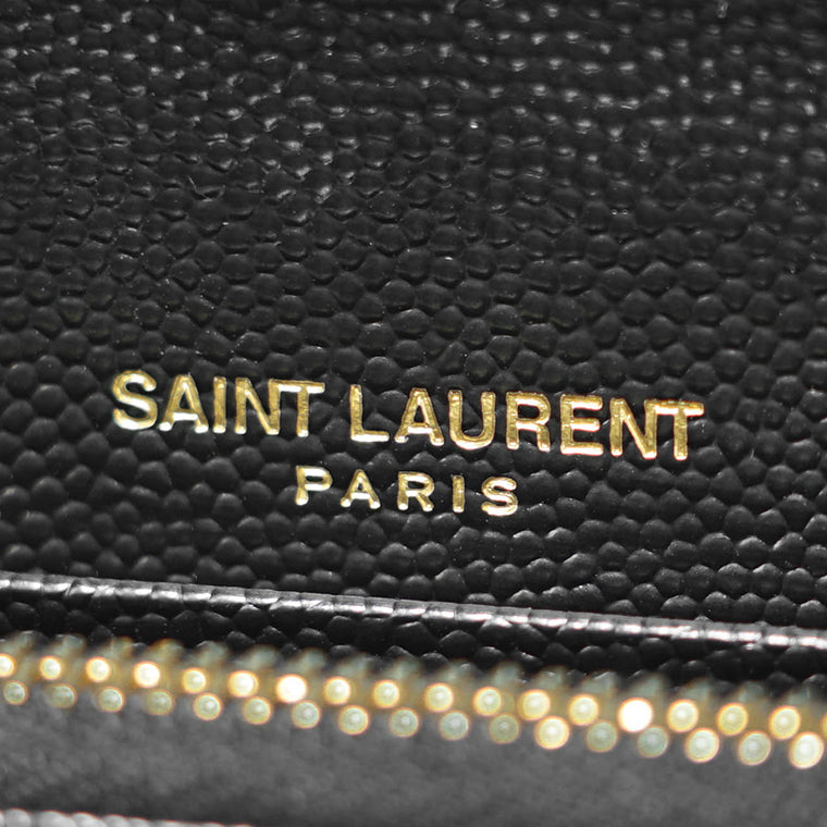SAINT LAURENT レディース 長財布 CASSANDRE MATELASSE LARGE FLAP WALLET 372264 BOW01 NERO ブラック 1000