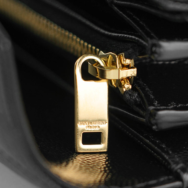 SAINT LAURENT レディース 長財布 CASSANDRE MATELASSE LARGE FLAP WALLET 372264 BOW01 NERO ブラック 1000