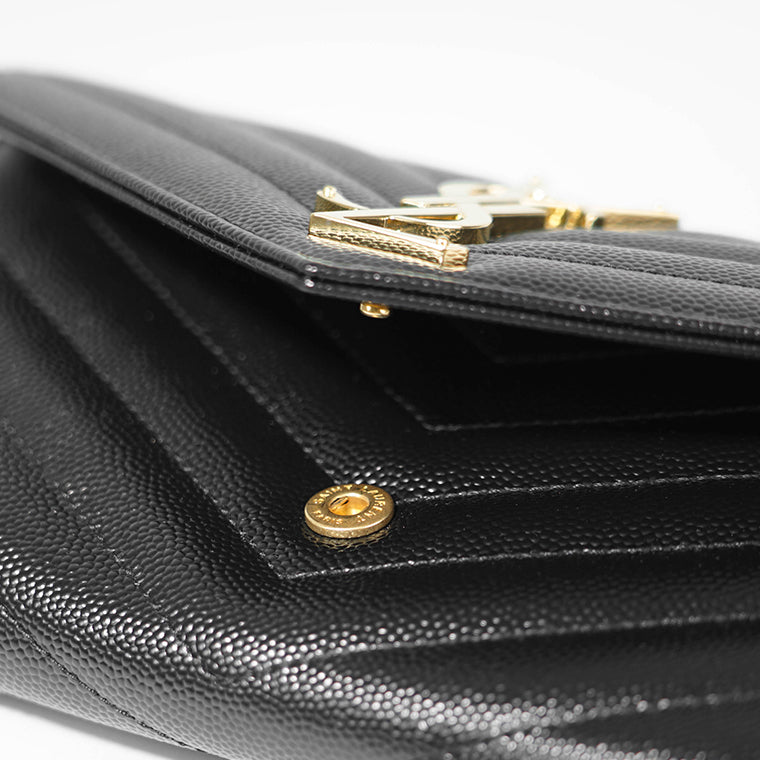 SAINT LAURENT レディース 長財布 CASSANDRE MATELASSE LARGE FLAP WALLET 372264 BOW01 NERO ブラック 1000