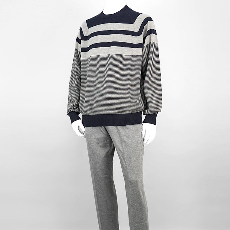 ARMANI EXCHANGE メンズ ニット 6DZM2K ZMM9Z NAVY DRIFTWOOD ダークブルー 25FV