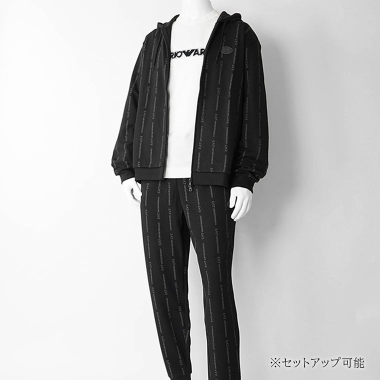 【2026SS SUMMER SALE】 EMPORIO ARMANI EA7 メンズ スウェットパンツ GRAPHIC SERIES 7M001394 AF12660 BLACK SMOKED PEARL FANCY ブラック FC039