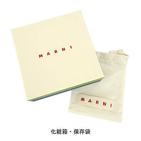 MARNI レディース 2つ折り財布 PFMOQ14U07 LV520 ブラック Z360N