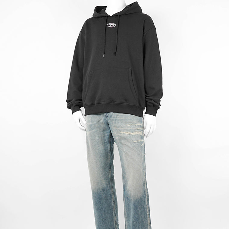 DIESEL メンズ パーカー S NORM HOOD IOD A20447 0BKBW ブラック 900