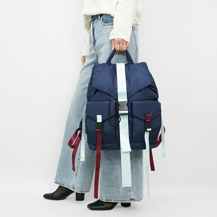 GANNI レディース メンズ バックパック RECYCLED TECH BACKPACK A6372 5488 PEACOAT ネイビー 268