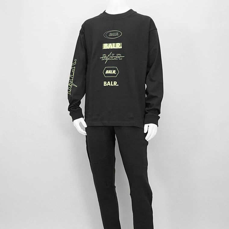 BALR. メンズ 長袖Tシャツ TAGS LS T SHIRT B1112 1298 ブラック JET BLACK