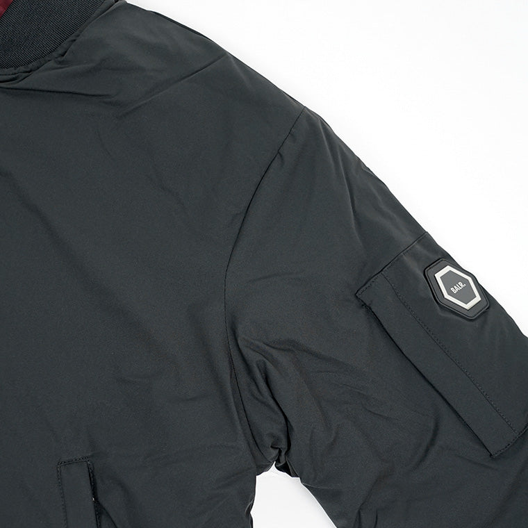 BALR. メンズ ブルゾン THE CLUB REGULAR FIT REVERSIBLE BOMBER JACKET B1381 1019 ブラック ワイン JET BLACK