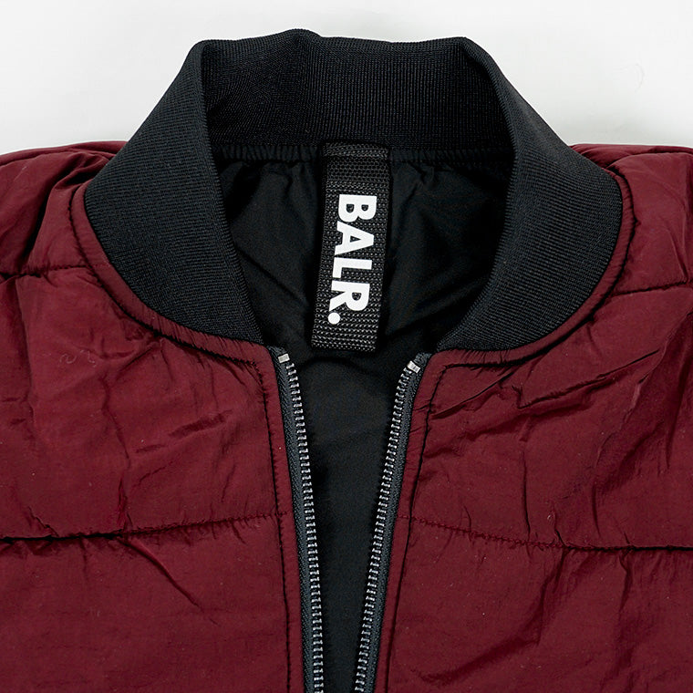 BALR. メンズ ブルゾン THE CLUB REGULAR FIT REVERSIBLE BOMBER JACKET B1381 1019 ブラック ワイン JET BLACK