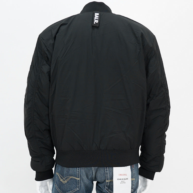 BALR. メンズ ブルゾン THE CLUB REGULAR FIT REVERSIBLE BOMBER JACKET B1381 1019 ブラック ワイン JET BLACK