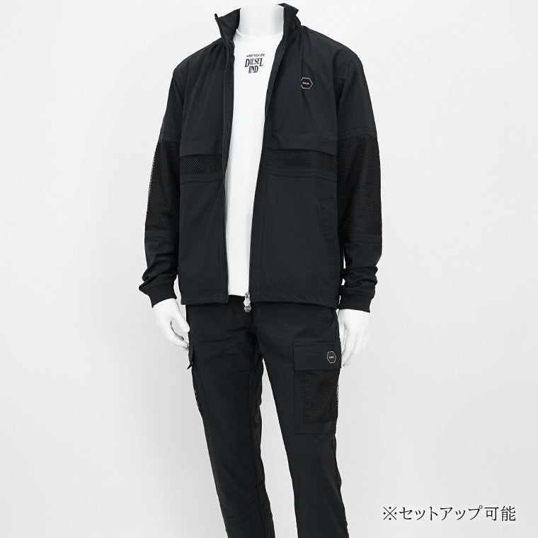 BALR. メンズ トラックジャケット HEXLINE REGULAR FIT TRACK JACKET B1387 1022 ブラック JET BLACK