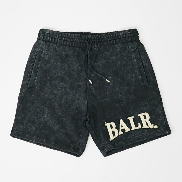 BALR. メンズ ショートパンツ URBAN WASHED SWEAT SHORTS B1433 1024 ブラック JET BLACK