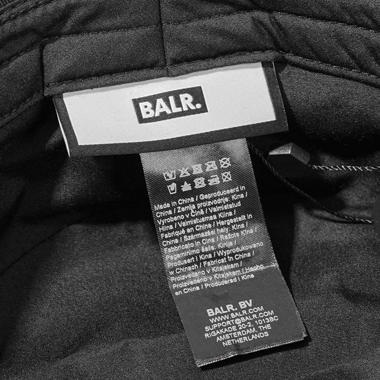 BALR. メンズ レディース バケットハット LOGO BUCKET HAT B6110 1079 ブラック JET BLACK
