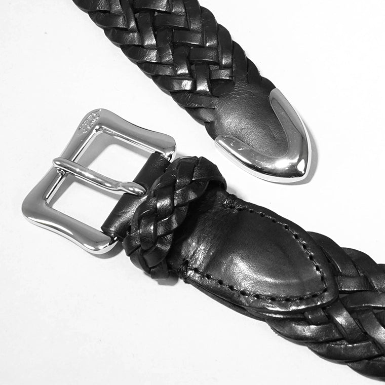 J&M DAVIDSON メンズ レディース メッシュベルト ENVELOPE BUCKLE TIP END PLAITED BELT 25MM BENT 0TP AN25 3カラー