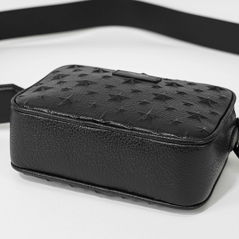 JIMMY CHOO メンズ レディース ショルダーバッグ BOX CAMERA S EMG ブラック BLACK GUNMETAL