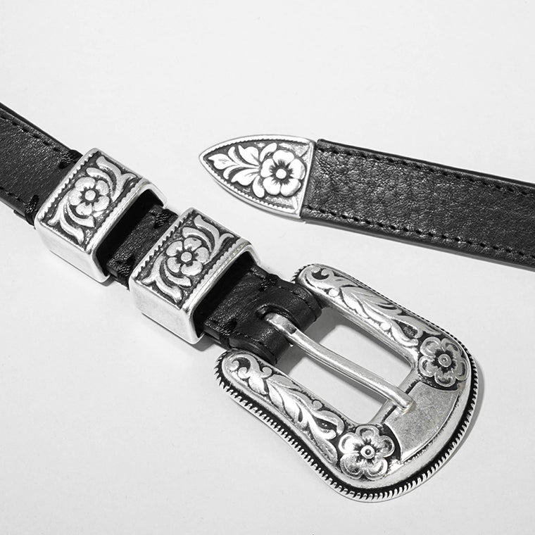 J&M DAVIDSON メンズ レディース ベルト 20MM BWST 0XX AN20 BLACK ブラック 999S