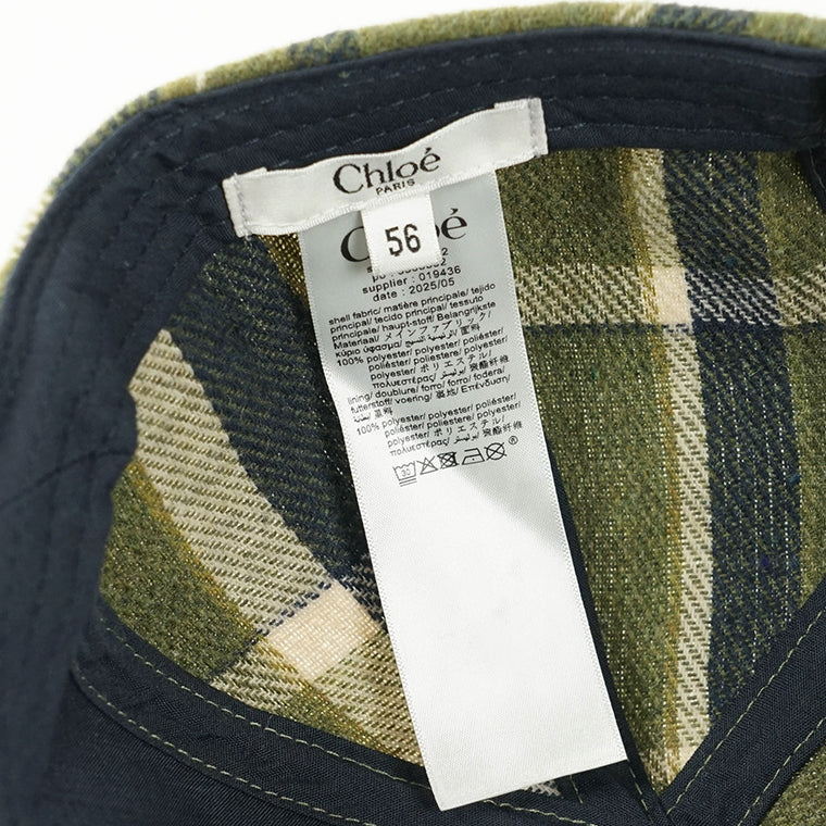 Chloe KIDS キッズ キャップ C20682 CARREAUX グリーン系 Z67