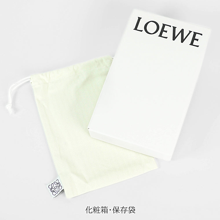 LOEWE メンズ 2つ折り長財布 PUZZLE EDGE HORIZONTAL WALLET C510978X06 BLACK ブラック 1100