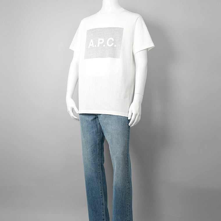 A.P.C. メンズ Tシャツ VIGNETTE COHBO H26558 WHITE GREY オフホワイト グレー LAA