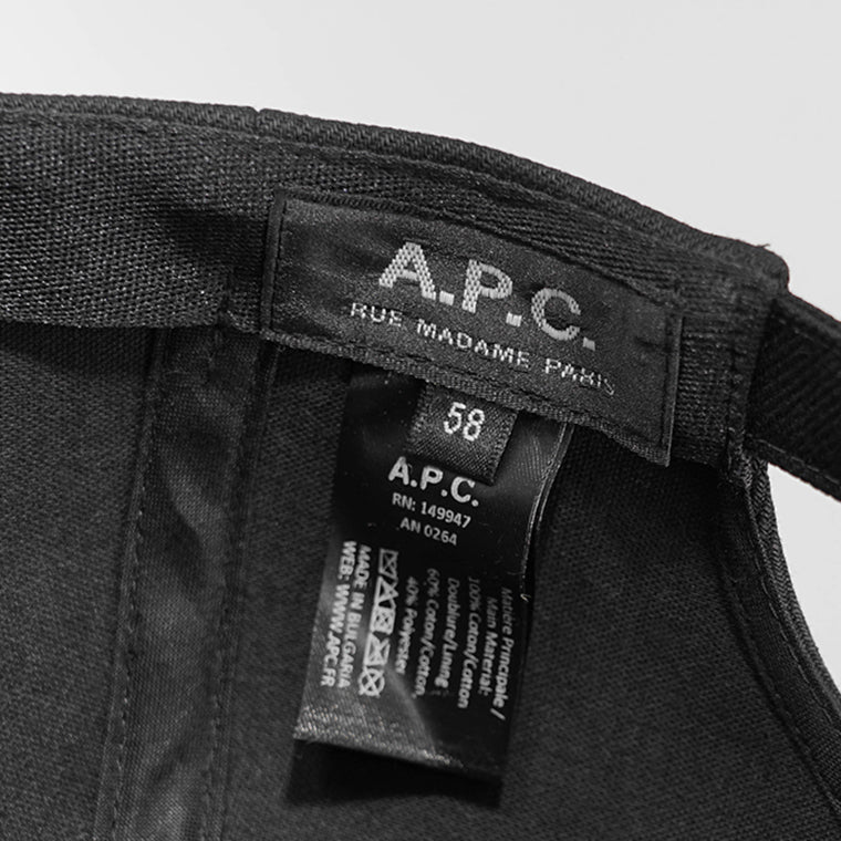 A.P.C. メンズ レディース キャップ CASQUETTE CHARLIE COZZS M24069 NOIR ブラック LZZ