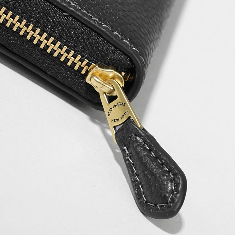 COACH レディース メンズ カードケース ESSENTIAL SMALL ZIP AROUND CARD CASE CR551 B4BK ブラック BLACK