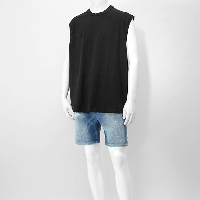DSQUARED2 UNDERWEAR ライン メンズ ノースリーブTシャツ ROUND NECK T SHIRT D9M435710 ブラック 001