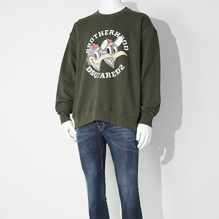 DSQUARED2 KIDS キッズ スウェットシャツ D2S920U DQ3003 D0AEY カーキ DQ518