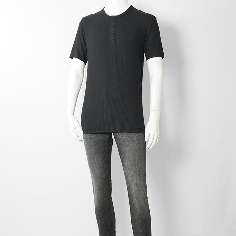 【SUMMER FINAL SALE】 EMPORIO ARMANI UNDERWEAR ライン メンズ ヘンリーネックTシャツ EM000623 AF18892 2カラー