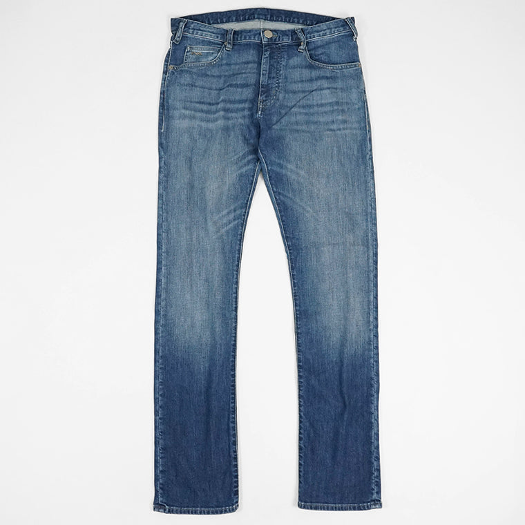 EMPORIO ARMANI メンズ ジーンズ EM001370 AF14116 MEDIUM BLUE DENIM ウォッシュブルー MB002