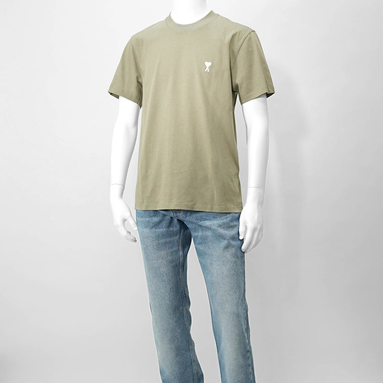 AMI メンズ Tシャツ AMI DE COEUR HTS060 724 LAURIER グレージュ 375