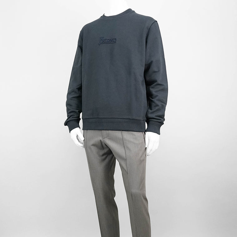 HERNO メンズ スウェットシャツ JG000231U 50017 ネイビー 9200
