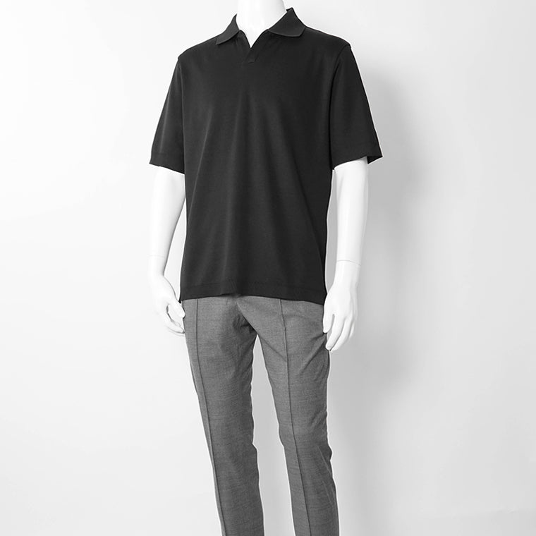 【2026SS SUMMER SALE】HERNO メンズ ポロシャツ JV000004U 52059 ブラック 9300