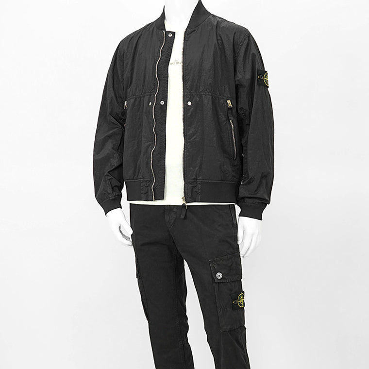 STONE ISLAND メンズ ブルゾン NYLON METAL WATRO K1S154100019 S0020 ブラック V0029