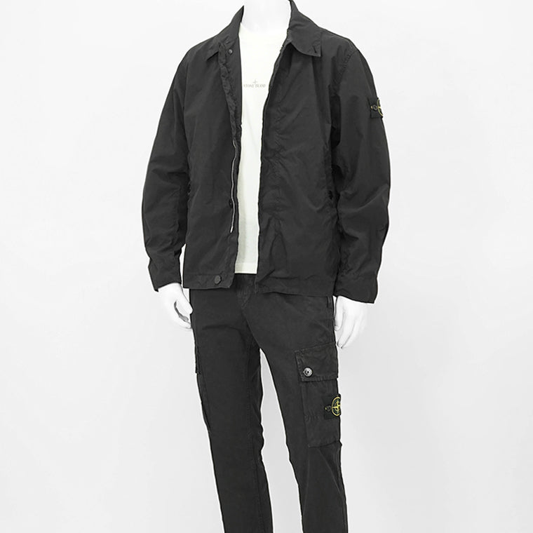 STONE ISLAND メンズ ブルゾン LIGHT COMPACT TOUCH POLY TC K1S154100025 S0042 ブラック V0029
