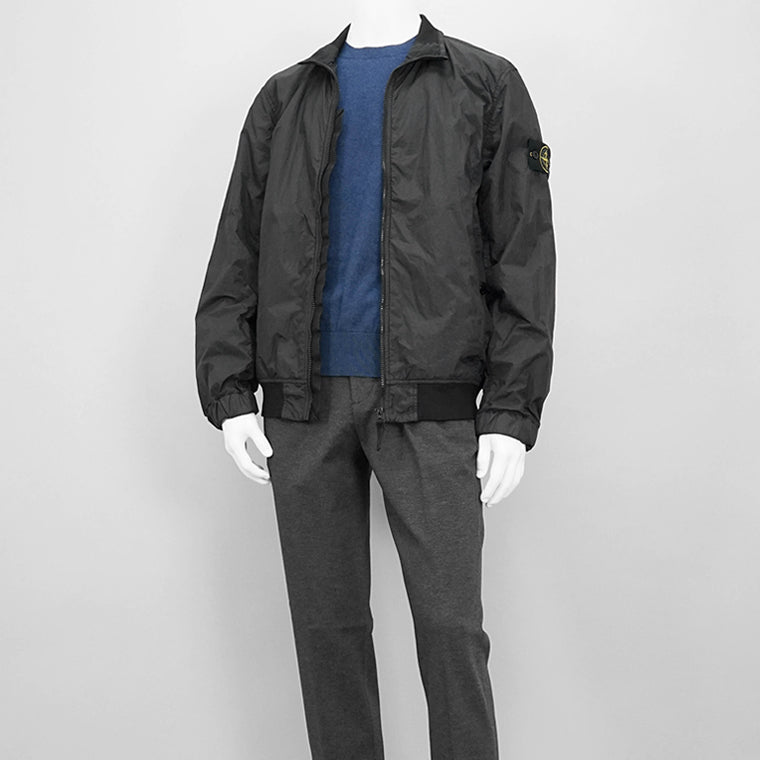 STONE ISLAND メンズ ブルゾン GARMENT DYED CRINKLE REPS NY K1S154100037 S0A23 ブラック V0029