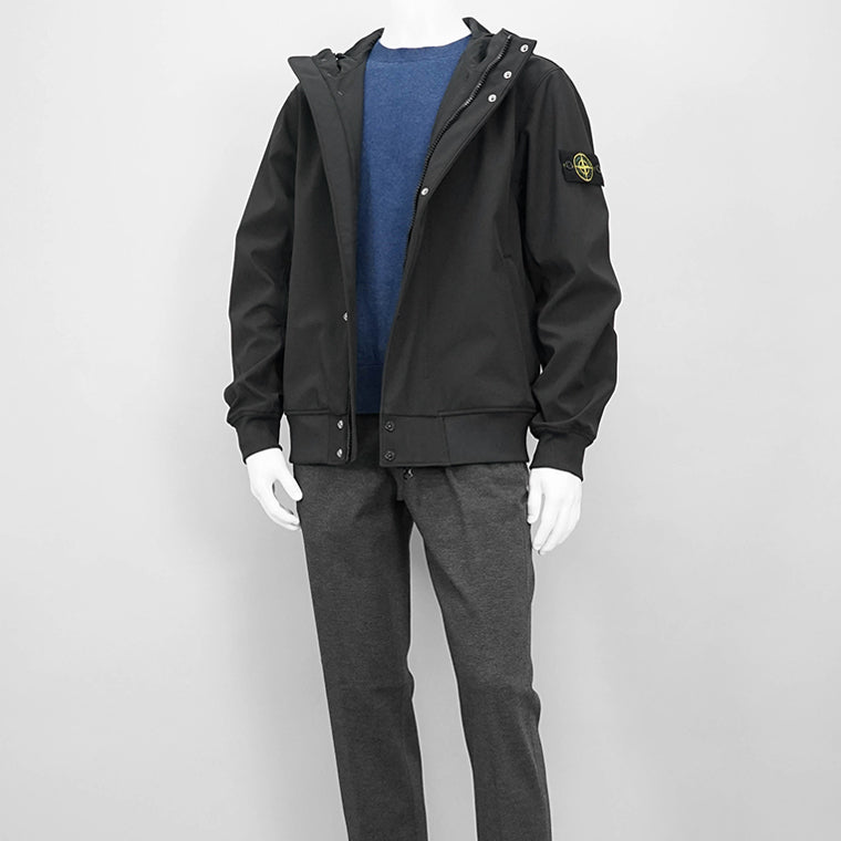 STONE ISLAND メンズ ブルゾン LIGHT SOFT SHELL R e dye TECHNOLOGY K1S154100090 S0A22 ブラック V0029