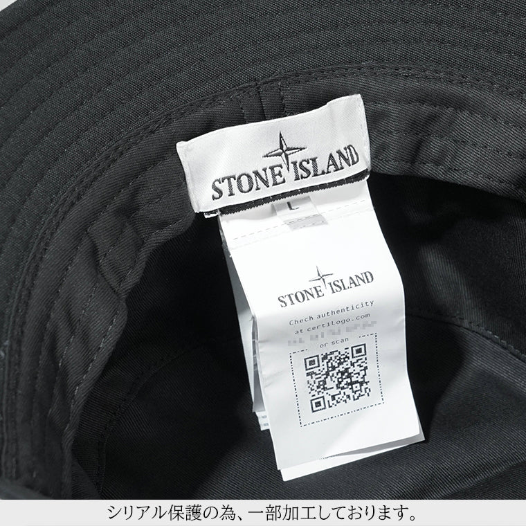 STONE ISLAND メンズ レディース バケットハット K1S159100981 S0065 ブラック V0029